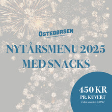 Indlæs billede til gallerivisning Nytårsmenu 31. dec. 2025 - Med Snacks